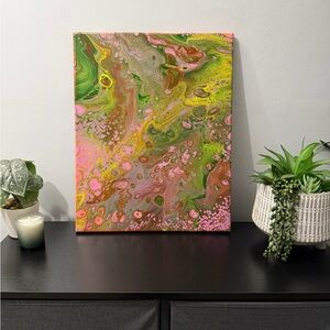 Original Abstract Art 16x20 One Of Kind Handmade Painting On Canvas